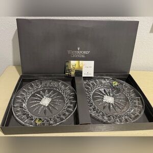 Vintage Waterford Lismore 8" Salad/Luncheon Plates Set Of 2 New In Original Box